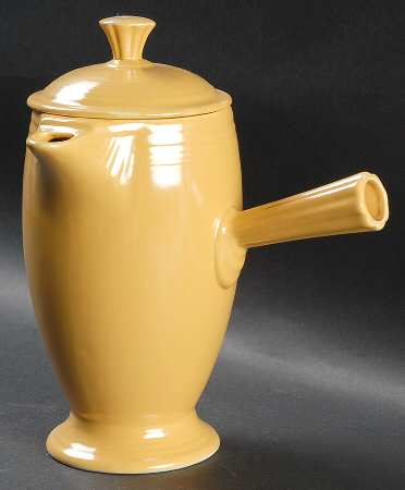 Fiesta Yellow (Older) Mini Coffee Pot & Lid
