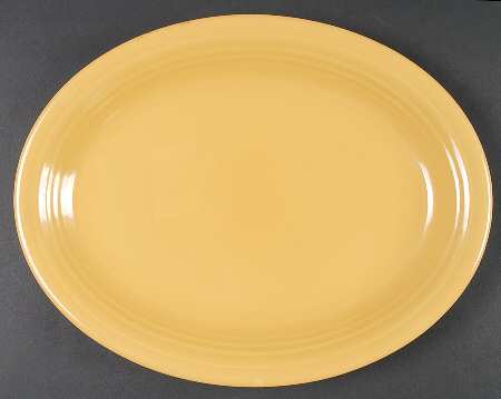 Fiesta Yellow (Older) 12" Oval Serving Platter