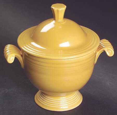 Fiesta Yellow (Older) Sugar Bowl & Lid
