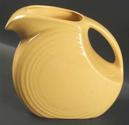 Fiesta Yellow (Older) 2 Quart Disk Water Pitcher