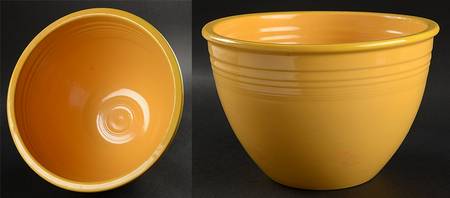 Fiesta Yellow (Older) 8" Nested Mixing Bowl w/Center Interior Rings