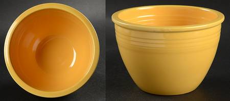 Fiesta Yellow (Older) 6" Nested Mixing Bowl w/No Center Interior Rings