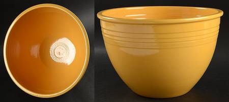 Fiesta Yellow (Older) 11" Nested Mixing Bowl w/Center Interior Rings
