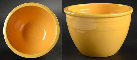Fiesta Yellow (Older) 5 3/4" Nested Mixing Bowl w/No Ctr Interior Rings