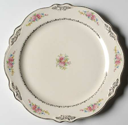Flowers and Filigrees Luncheon Plate