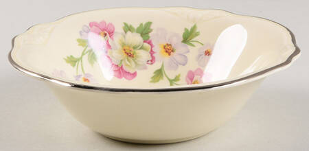 Fluffy Rose 1 (Platinum Trim) Coupe Cereal Bowl
