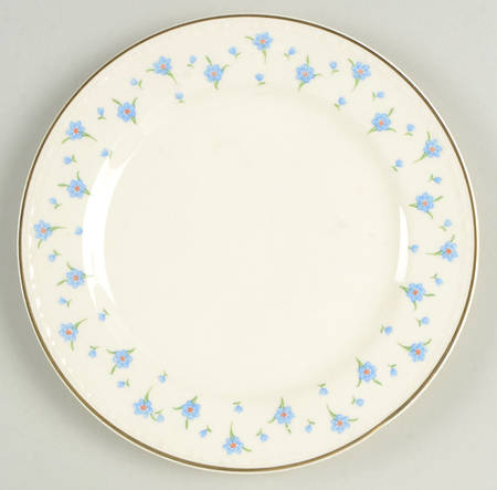 Forget-Me-Not (Gold Trim) Bread & Butter Plate
