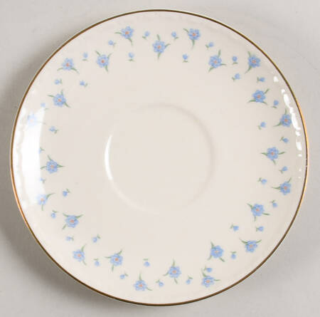Forget-Me-Not (Gold Trim) Saucer for Footed Cup
