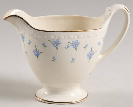 Forget-Me-Not (Gold Trim) Creamer