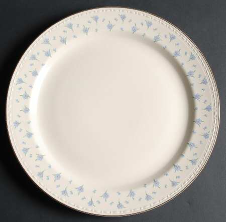 Forget-Me-Not (Gold Trim) 13" Chop Plate (Round Platter)