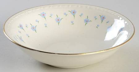 Forget-Me-Not (Blue Trim) Fruit/Dessert (Sauce) Bowl
