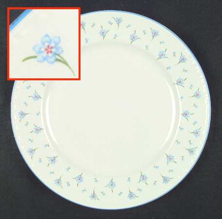 Forget-Me-Not (Blue Trim) by Homer Laughlin 