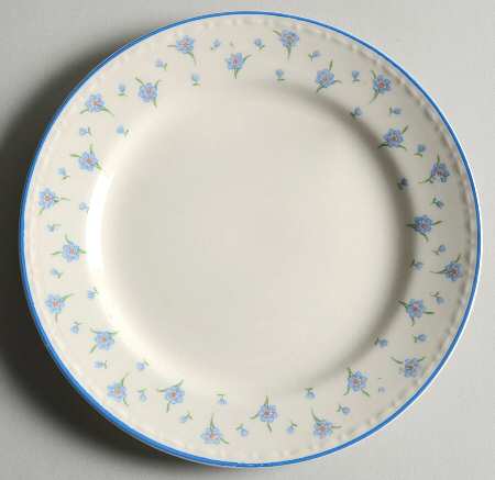 Forget-Me-Not (Blue Trim) Bread & Butter Plate