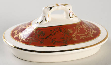 Formal Rust Red Lid for Sugar Bowl
