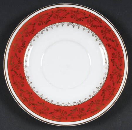 Formal Rust Red Saucer for Cream Soup Bowl