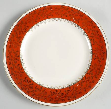 Formal Rust Red Salad Plate