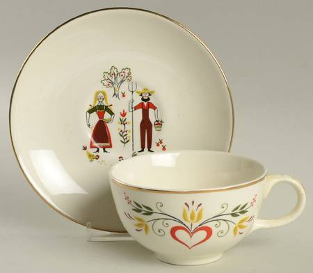 FP222 Flat Cup & Saucer Set