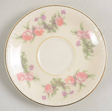 Heather Rose (Eggshell Georgian) Saucer for Demitasse Cup