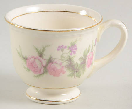 Heather Rose (Eggshell Georgian) Footed Demitasse Cup