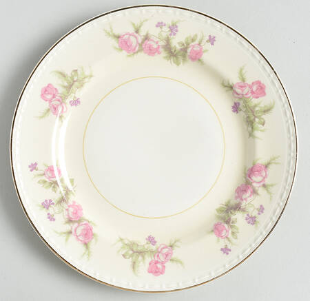 Heather Rose (Eggshell Georgian) Dessert/Pie Plate