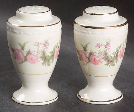 Heather Rose (Eggshell Georgian) Salt & Pepper Set