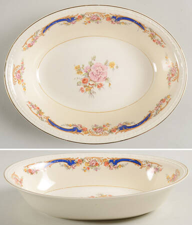 G3384 9" Oval Vegetable Bowl