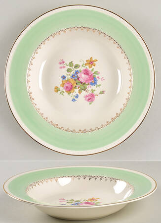 Marilyn Green Rim Soup Bowl
