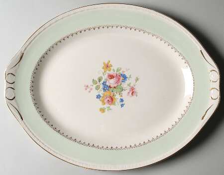Marilyn Green 15" Oval Serving Platter