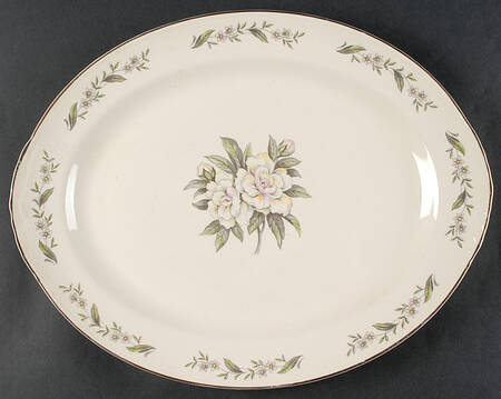 Gardenia 15" Oval Serving Platter
