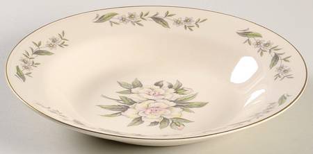 Gardenia Rim Soup Bowl