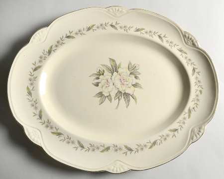 Gardenia (Marigold Sh) 15" Oval Serving Platter