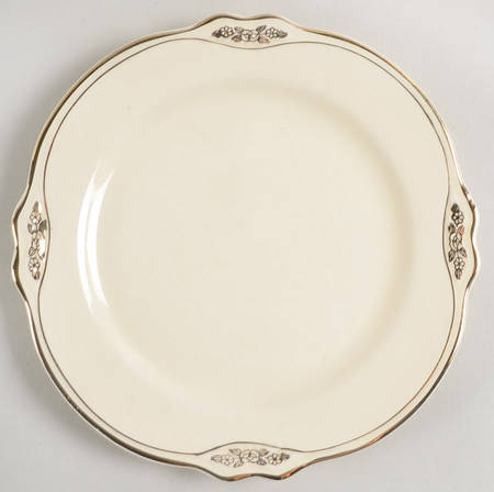 Gold Rose Salad Plate
