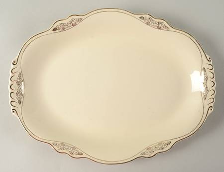 Gold Rose 11" Oval Serving Platter