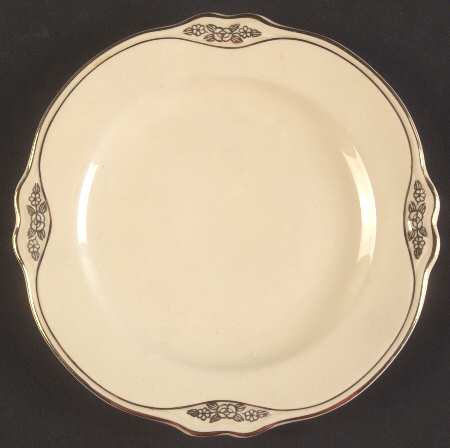 Gold Rose Bread & Butter Plate