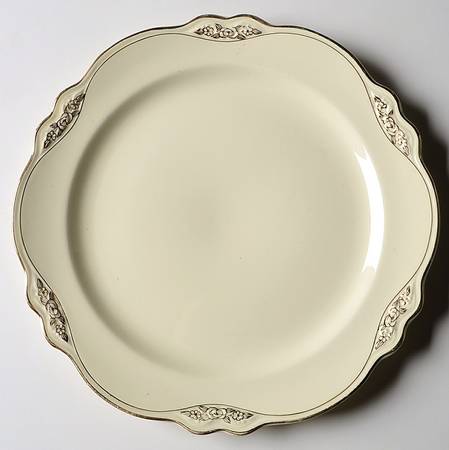 Gold Rose Luncheon Plate