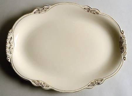 Gold Rose 13" Oval Serving Platter