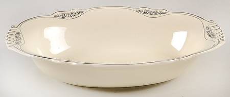 Gold Rose 9" Oval Vegetable Bowl