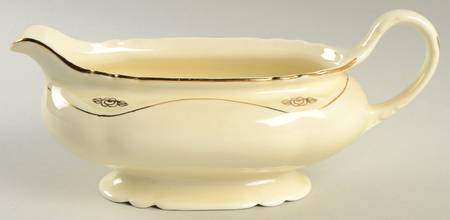 Gold Rose Gravy Boat