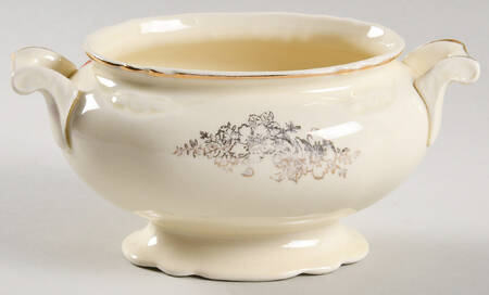 Golden Rose 2 (Virginia Rose Shape) Sugar Bowl No Lid