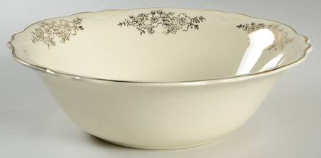 Golden Rose 2 (Virginia Rose Shape) 9" Round Vegetable Bowl