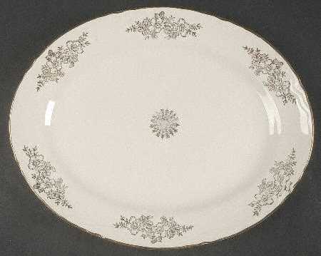 Golden Rose (Republic Shape) 11" Oval Serving Platter