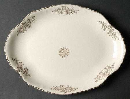 Golden Rose (Republic Shape) 13" Oval Serving Platter