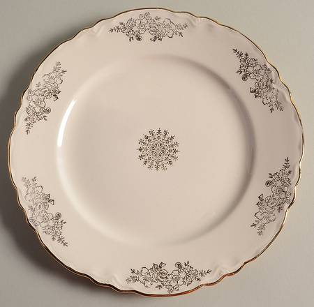 Golden Rose (Republic Shape) Salad Plate