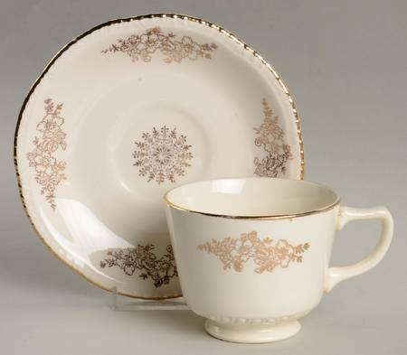 Golden Rose (Liberty Shape) Footed Cup & Saucer Set