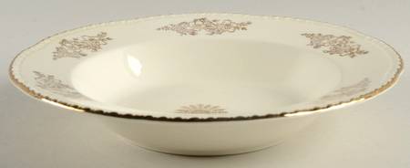 Golden Rose (Liberty Shape) Rim Soup Bowl