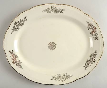 Golden Rose (Liberty Shape) 13" Oval Serving Platter