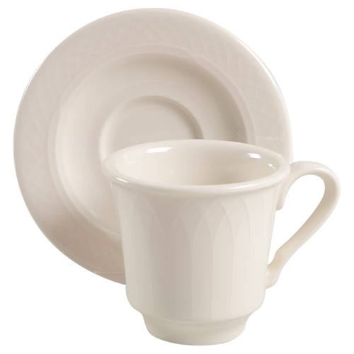 Gothic (Wide Rim) Flat Cup & Saucer Set