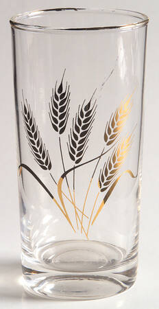 Golden Wheat 10 Oz Glassware Tumbler by Homer Laughlin 