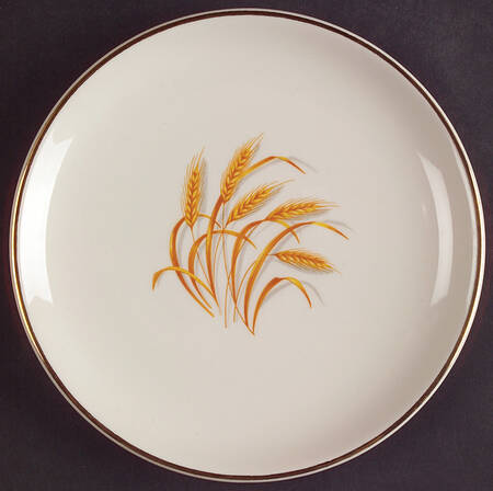 Golden Wheat Bread & Butter Plate by Homer Laughlin 