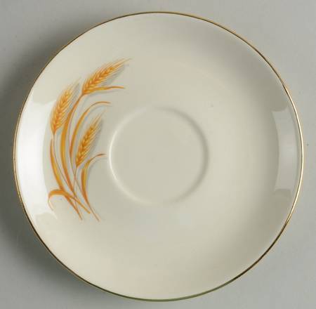 Golden Wheat Saucer by Homer Laughlin 